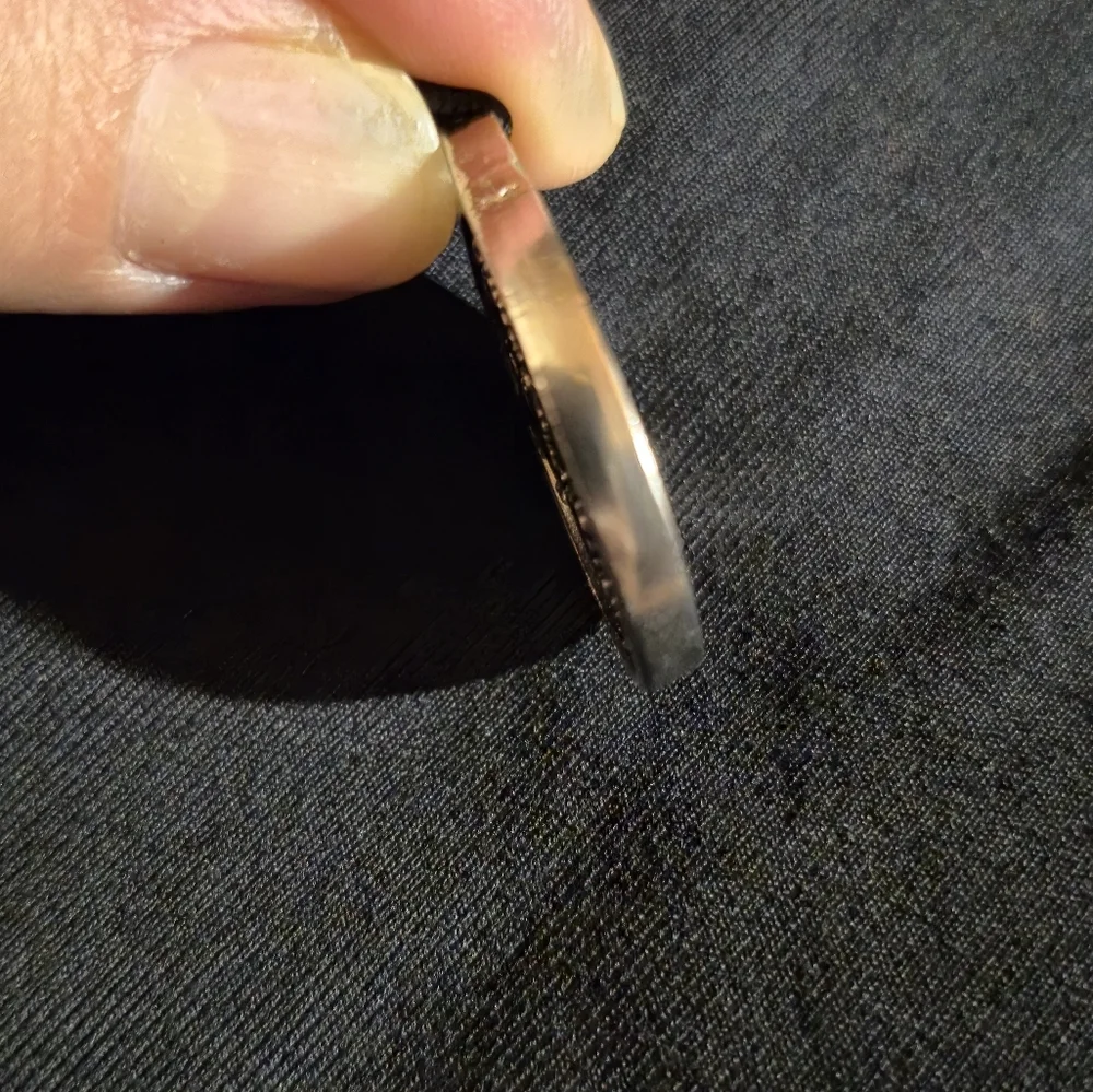 Silver‎ Map Pendant with 'Grace' Inscription